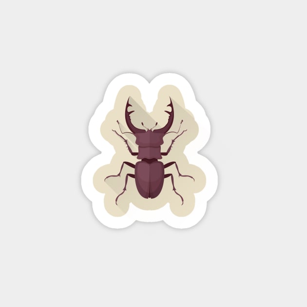 Stag Beetle Sticker by mstupic